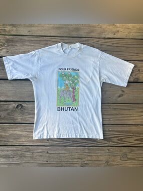 VTG Bhutan Four Friends Happiness T-Shirt